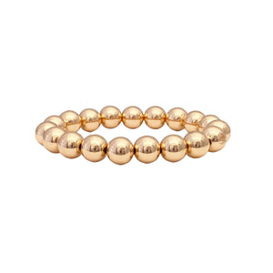 Build Your Own Stack Of Beaded Bracelets Made with Elastic