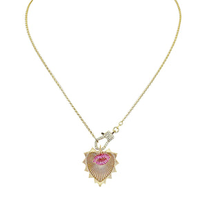 Rachael Mini Pave Clasp Necklace