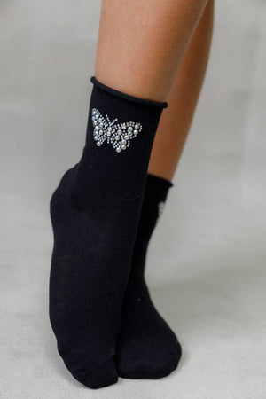 BUTTERFLY CRYSTAL SOCKS on