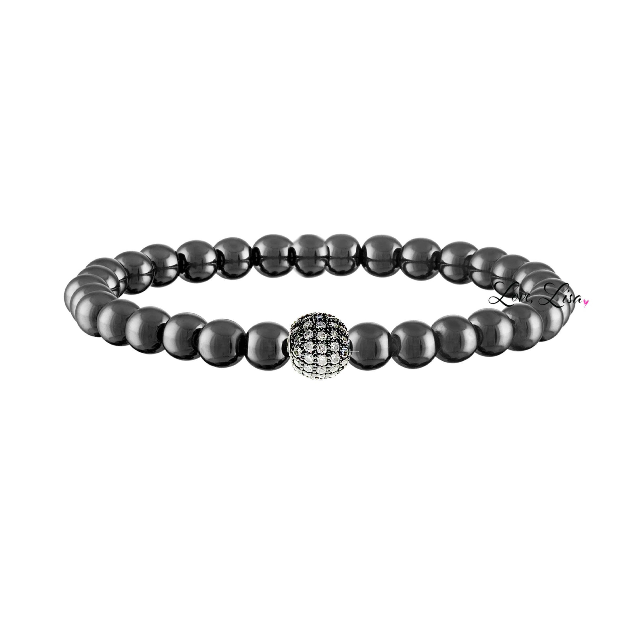 Camryn's Stretch Pave Ball Bracelet