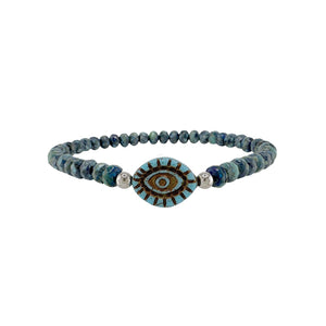 Harper Gemstone Evil Eye Bracelet