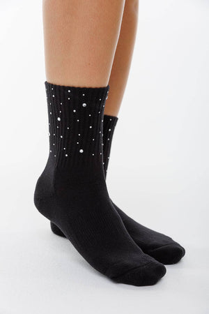 SHORT ALL CRYSTAL SOCKS