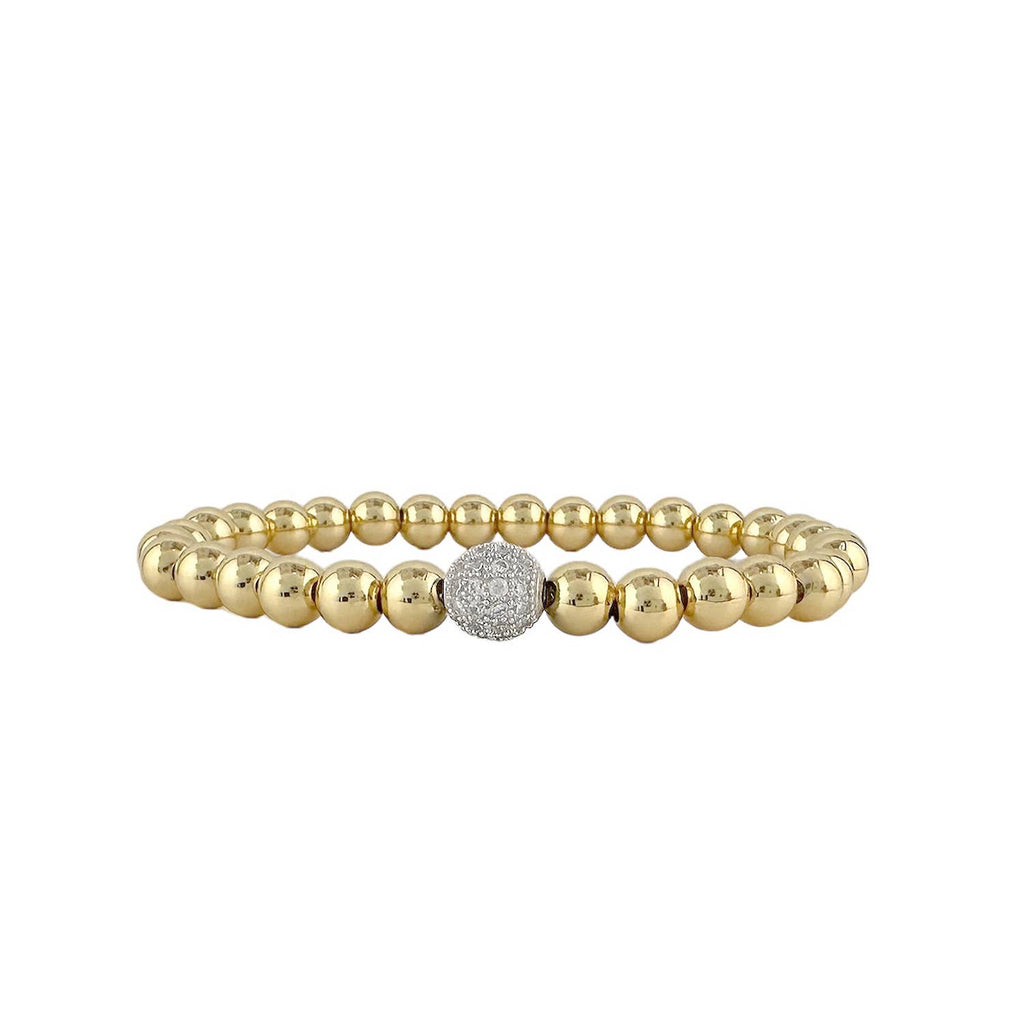 Camryn's Stretch Pave Ball Bracelet