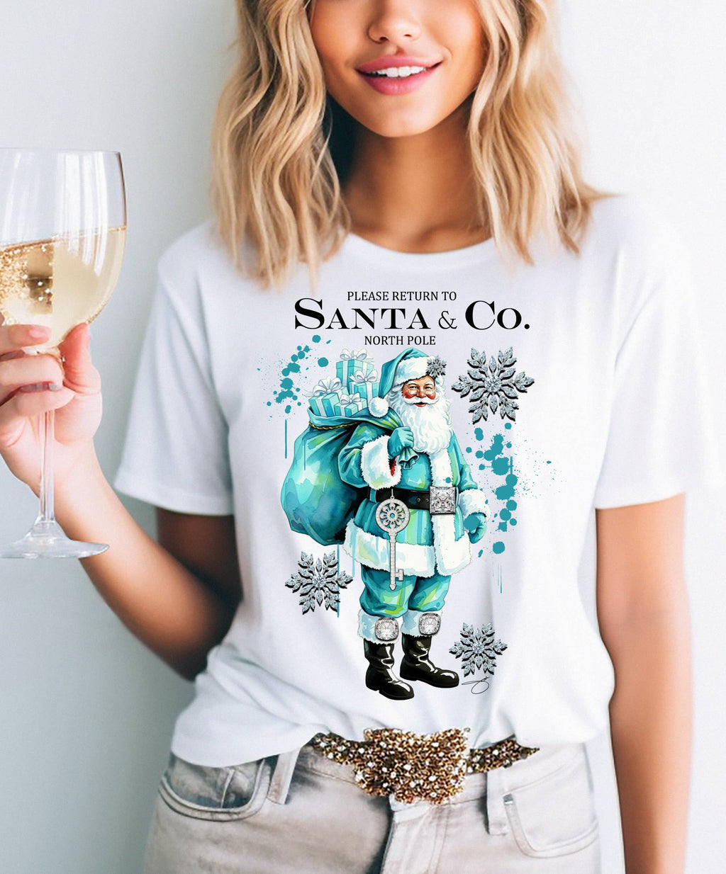 Christmas Santa and Co Tee , Sweatshirt   Long Sleeve