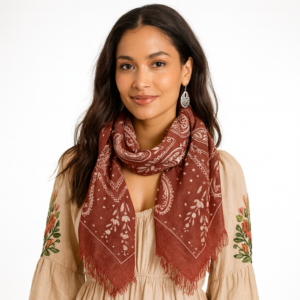 Cashmere Paisley Scarf