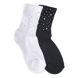 SHORT ALL CRYSTAL SOCKS