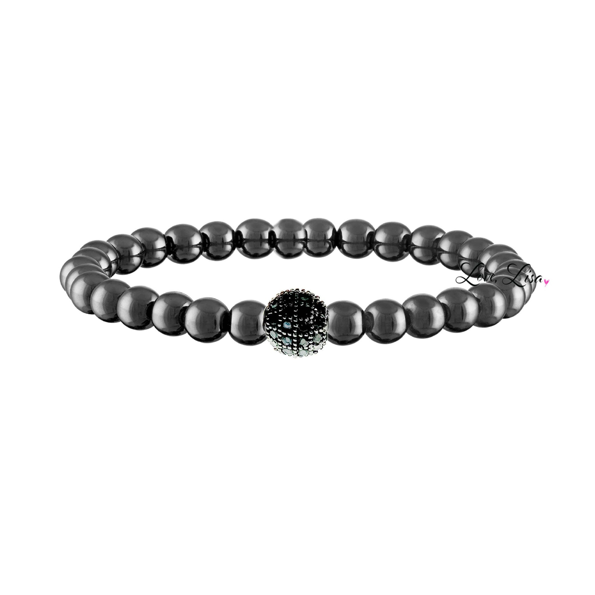 Camryn's Stretch Pave Ball Bracelet