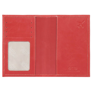 Otto Angelino Slim Passport Wallet with RFID Blocking, Leath