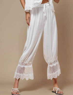 Ladies V-Neck Lace String Tie Pants SKP51298