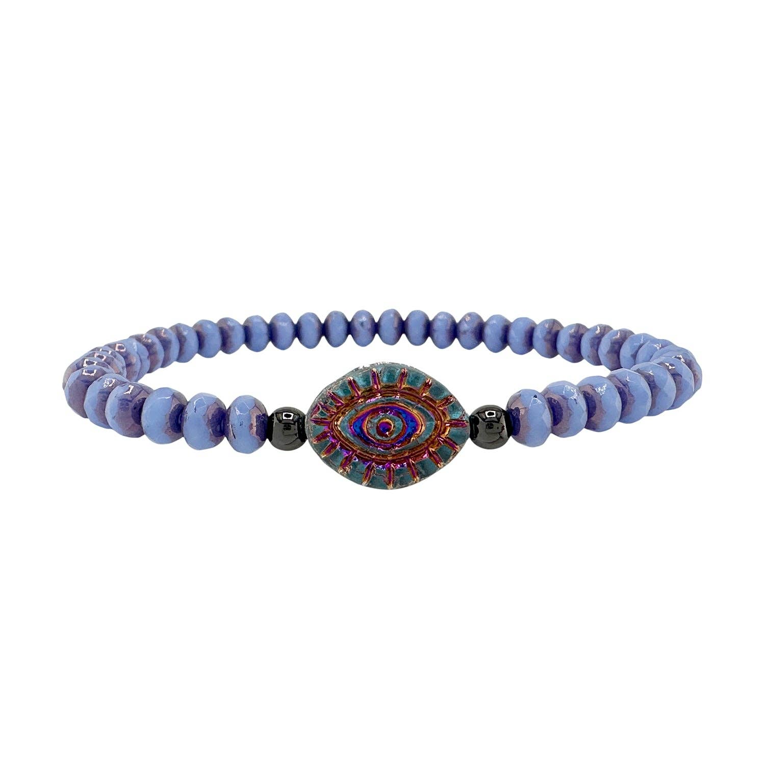 Harper Gemstone Evil Eye Bracelet