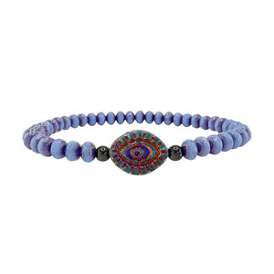 Harper Gemstone Evil Eye Bracelet