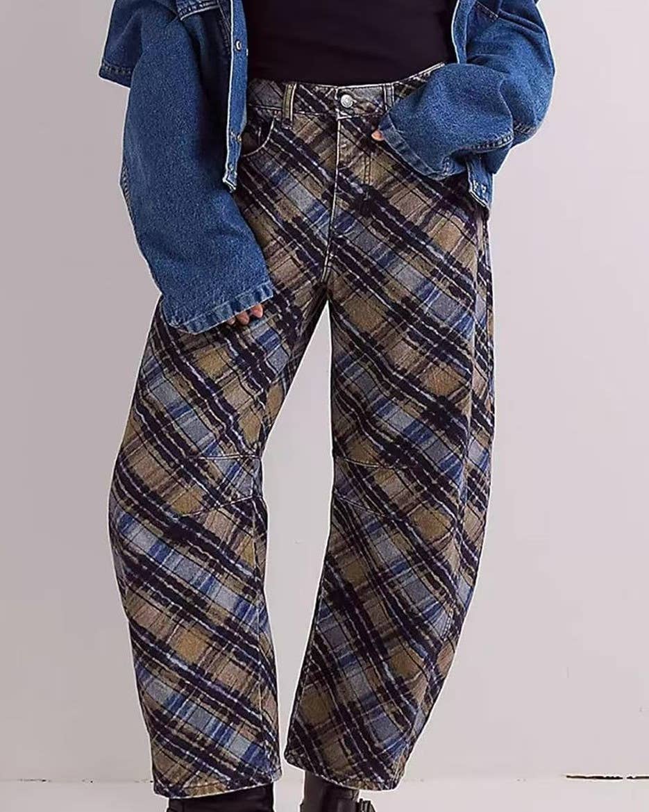 Y2k Western Vintage Paisley Printed Jeans