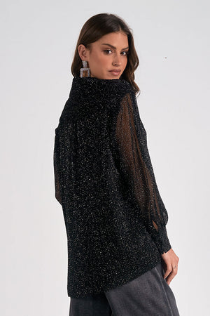 Top L/S Oversized Blouse