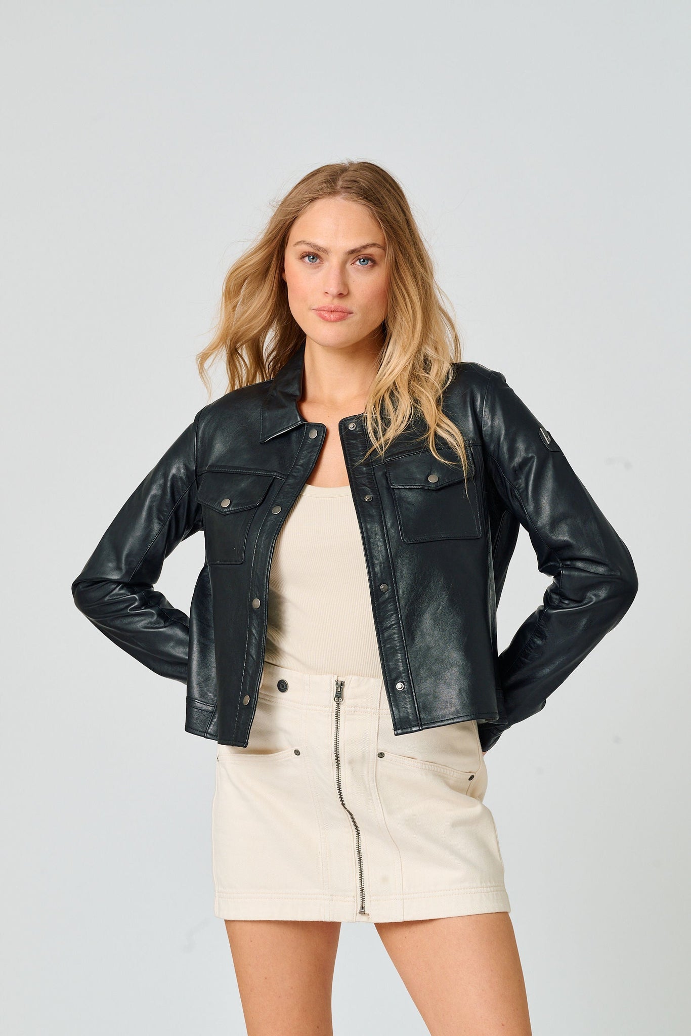 Feodora RF Leather Jacket – Gisele Tune Clothing
