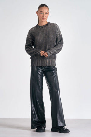 Sweater Crewnk Rib Ombre