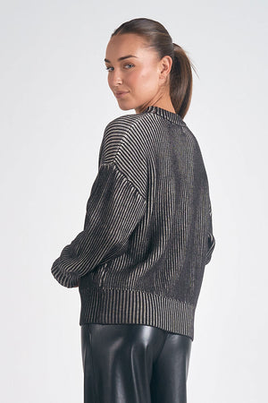 Sweater Crewnk Rib Ombre