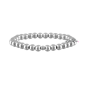 Build Your Own Stack Of Beaded Bracelets Made with Elastic