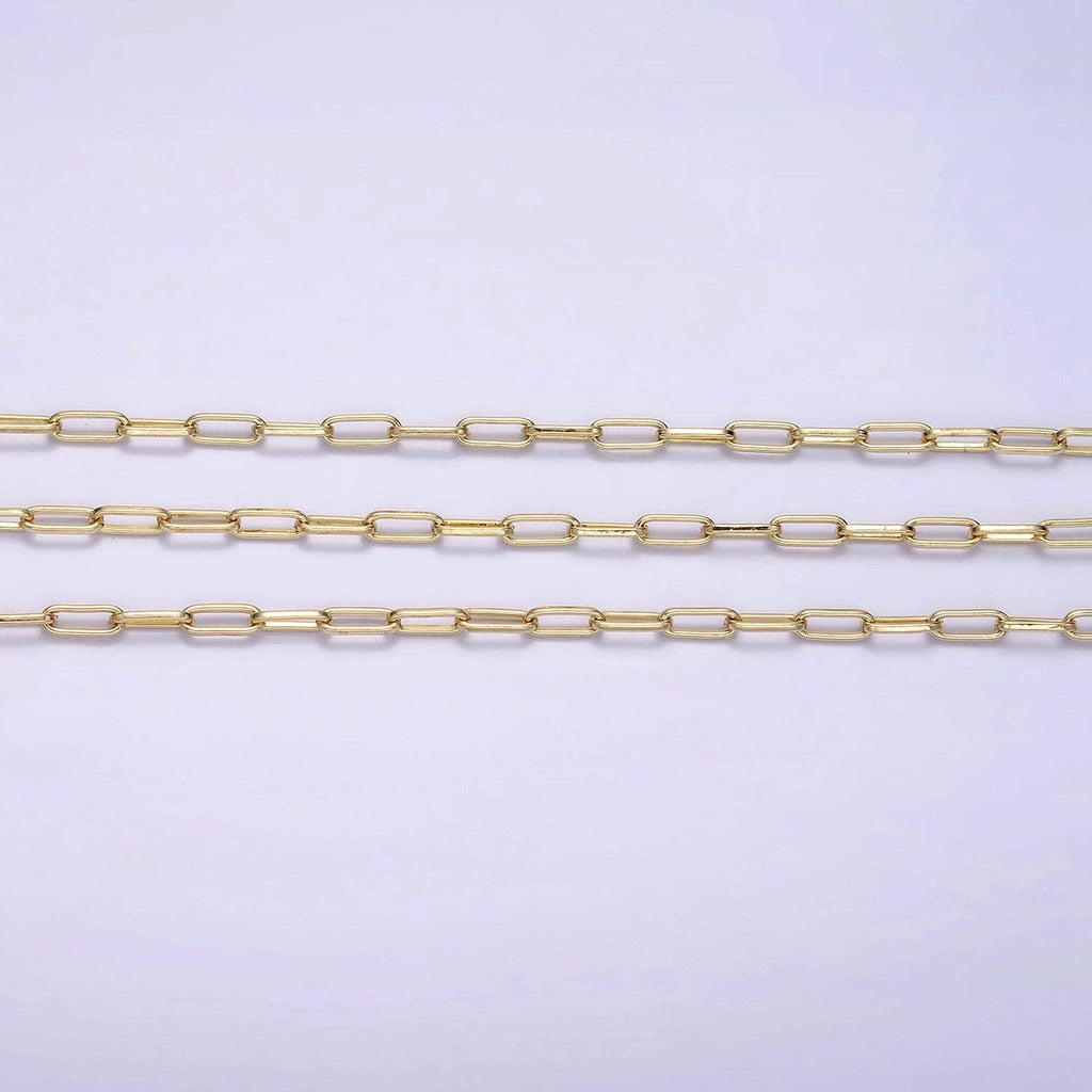 16"/18"/20" 2.3mm Paperclip Layering Chain Necklace