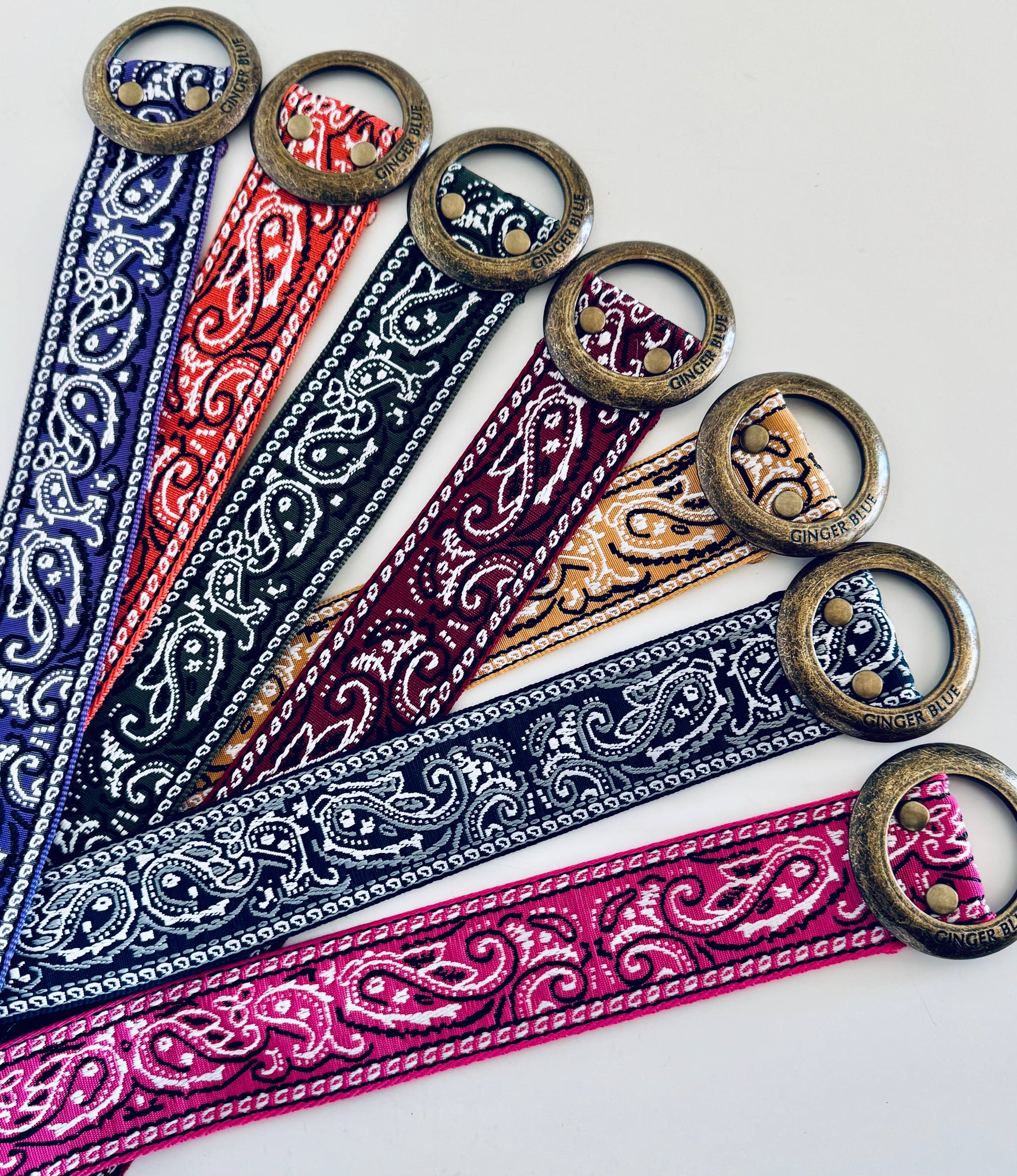 Paisley Please Belt-Gold/Yellow