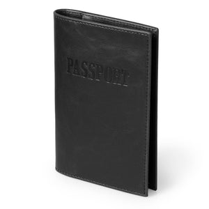 Otto Angelino Slim Passport Wallet with RFID Blocking, Leath