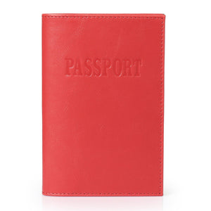 Otto Angelino Slim Passport Wallet with RFID Blocking, Leath