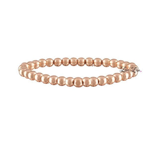 5mm Gold and Silver Beaded Bracelet
