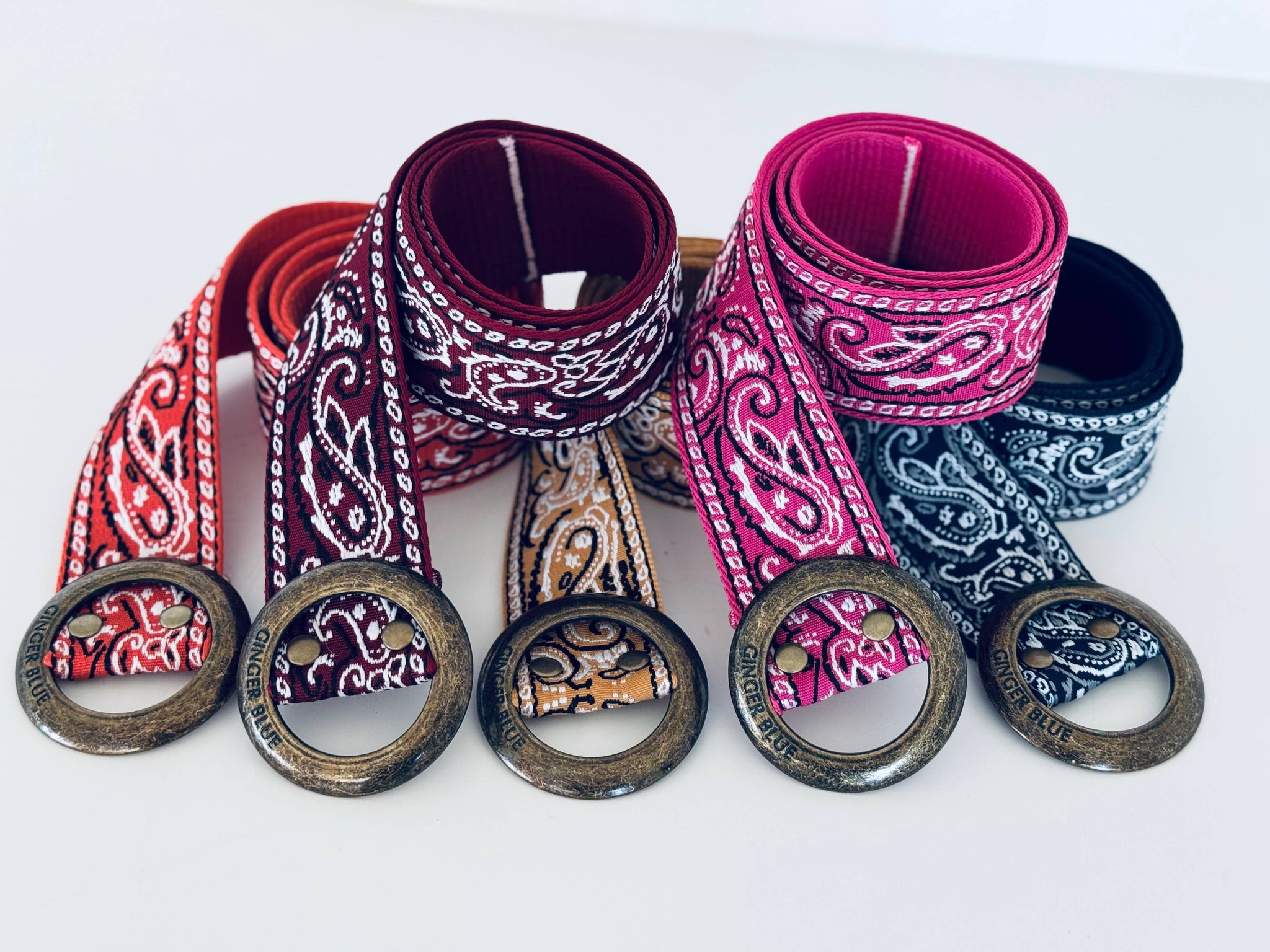 Paisley Please Belt-Gold/Yellow