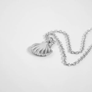Stainless Steel Crimped Oval Chain Necklace