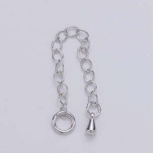 24K Gold Filled Chain Extender Gold / Silver For DIY Jewelry Making Chain Extender  L-125~L-128