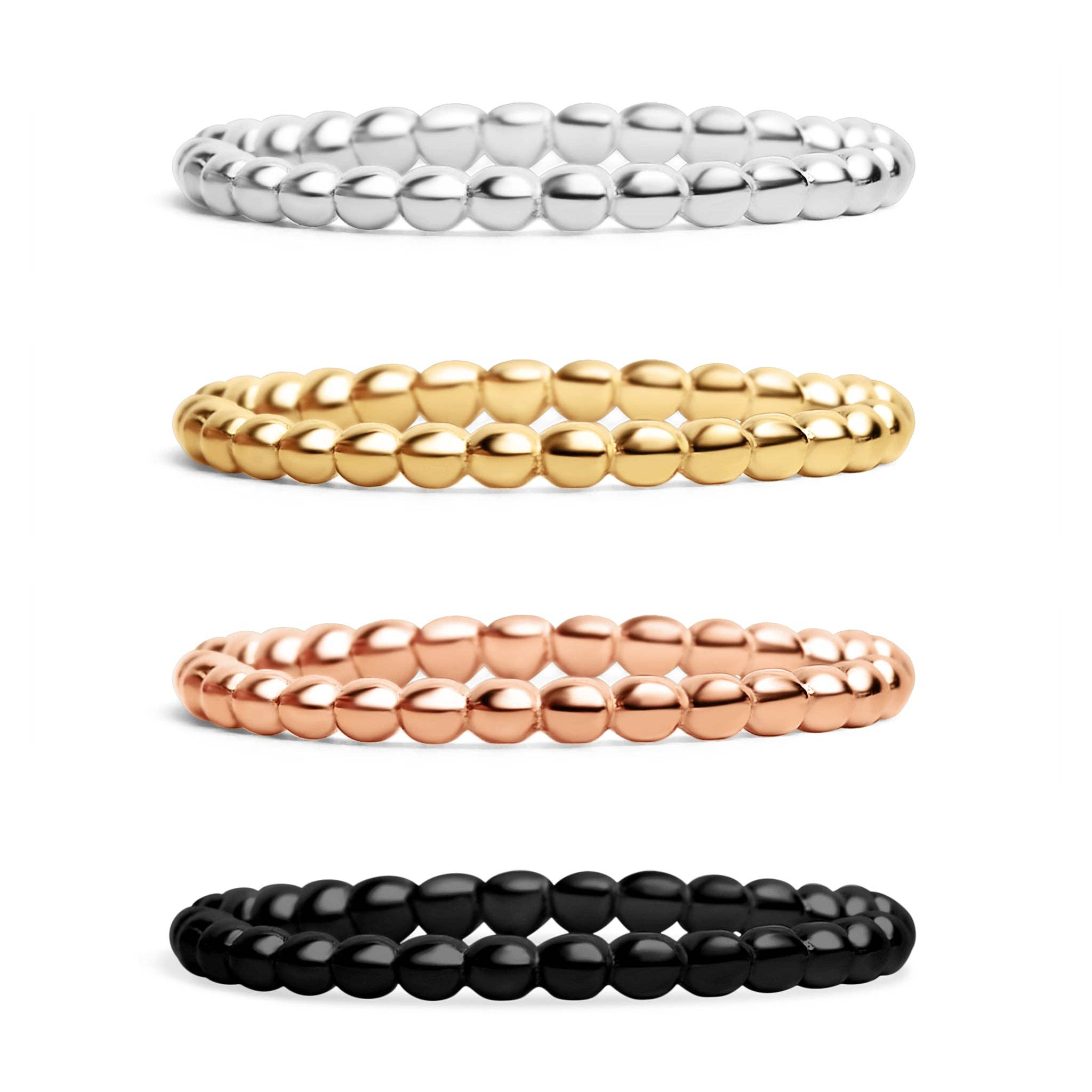 Stainless Steel Beaded Spacer Ring