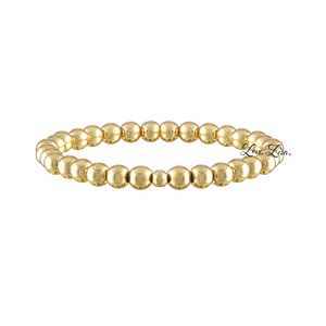 Build Your Own Stack Of Beaded Bracelets Made with Elastic