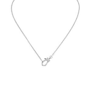 Rachael Mini Pave Clasp Necklace