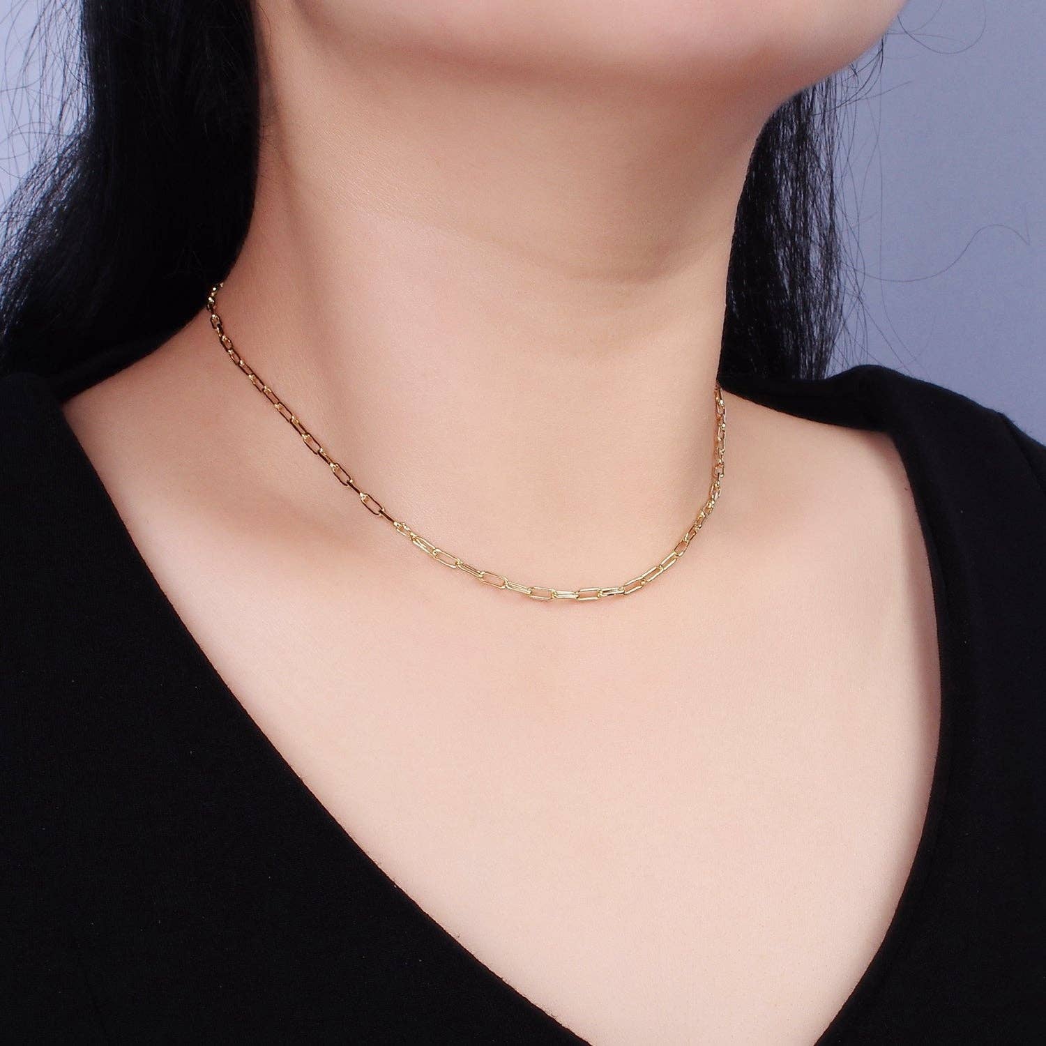 16"/18"/20" 2.3mm Paperclip Layering Chain Necklace