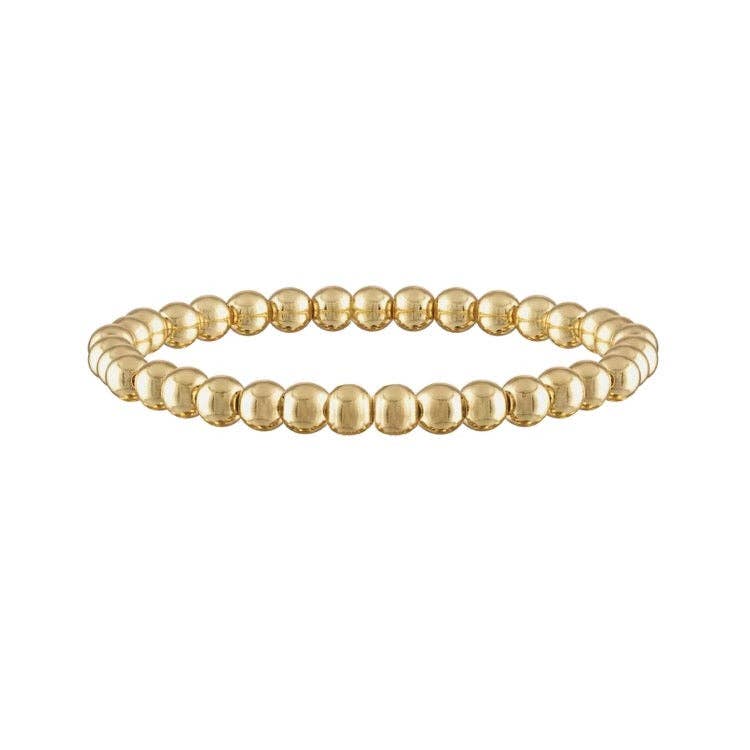 5mm Gold and Silver Beaded Bracelet