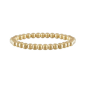 5mm Gold and Silver Beaded Bracelet