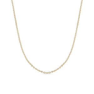 Stainless Steel Crimped Oval Chain Necklace