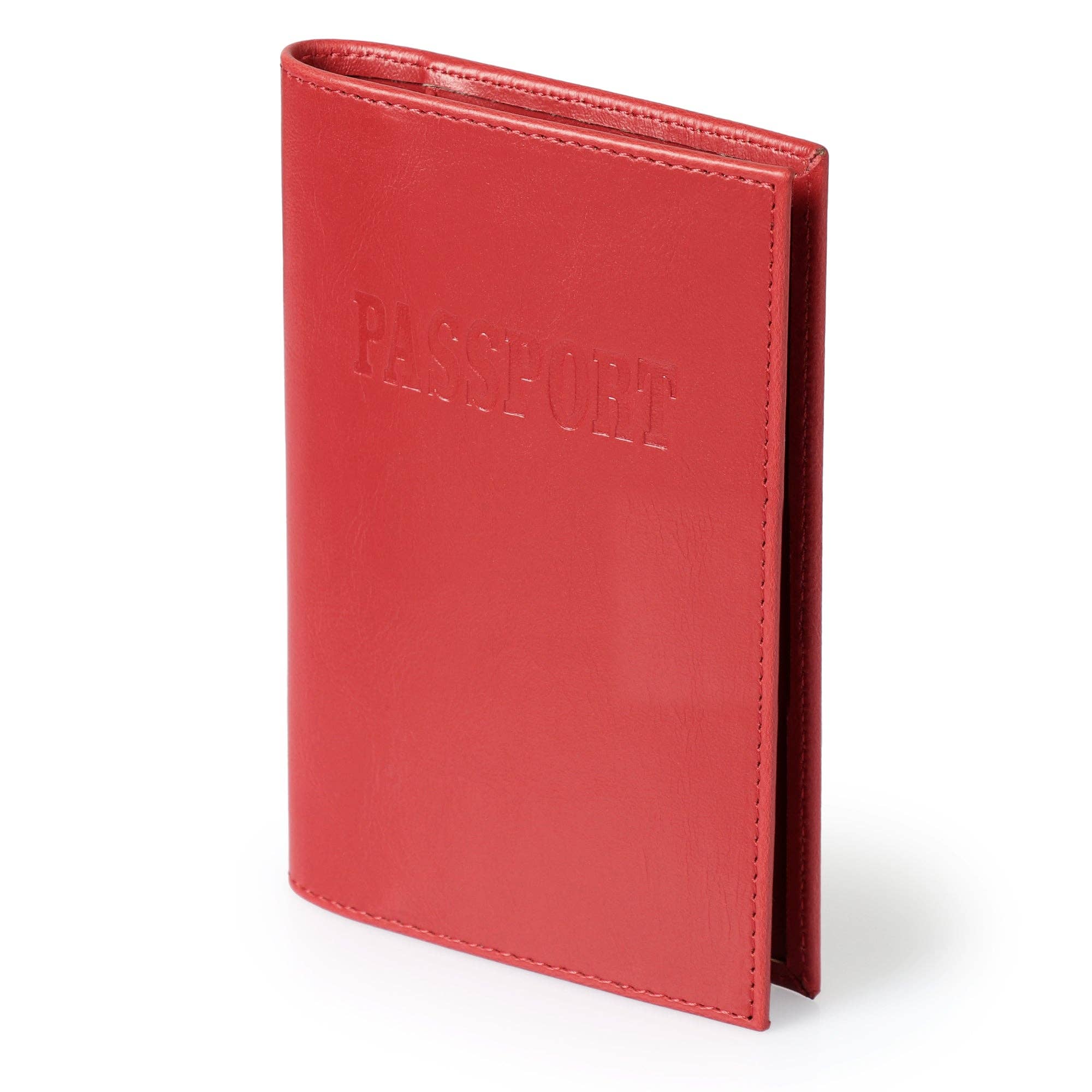 Otto Angelino Slim Passport Wallet with RFID Blocking, Leath