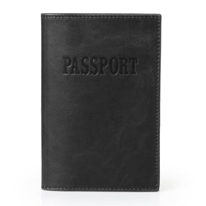 Otto Angelino Slim Passport Wallet with RFID Blocking, Leath