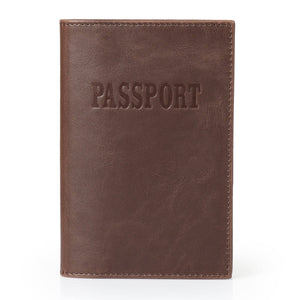 Otto Angelino Slim Passport Wallet with RFID Blocking, Leath