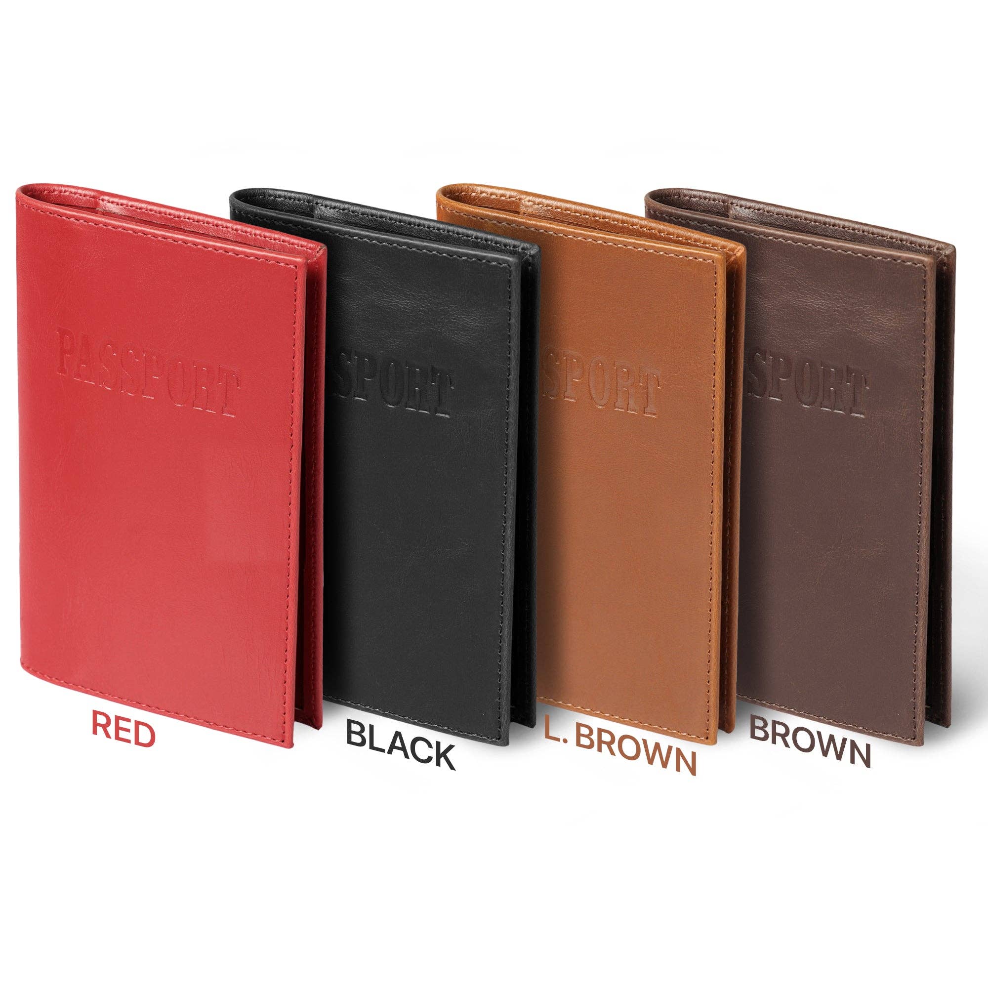 Otto Angelino Slim Passport Wallet with RFID Blocking, Leath