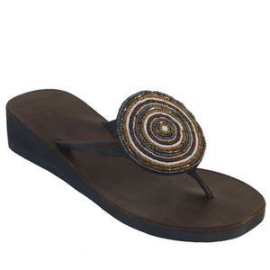 Medallion Bronze Sandals