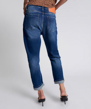 LUXE POWER BLUE BANDIT RELAXED JEANS