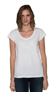 KIRA ORIGINAL SLUB SCOOP NECK TEE