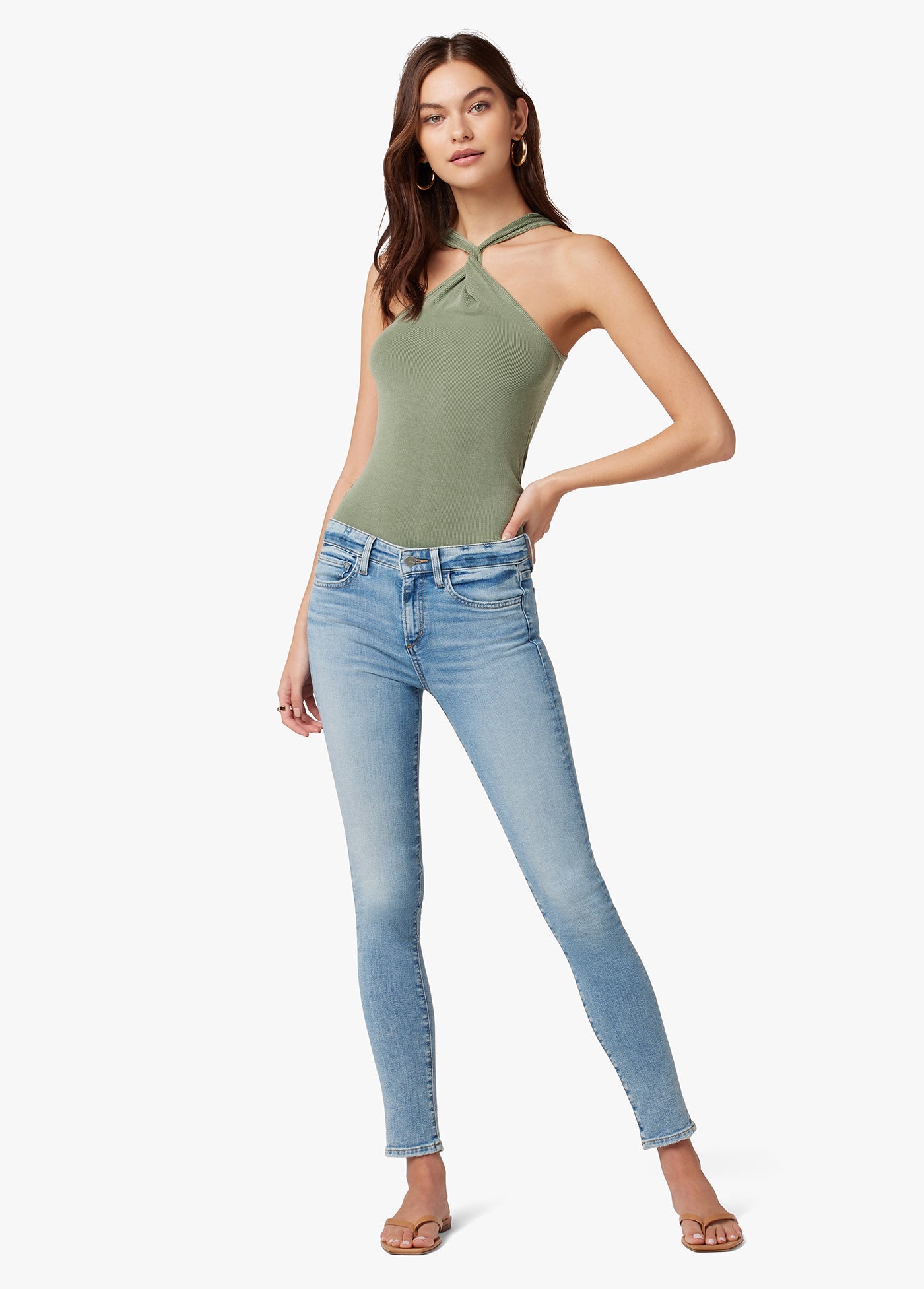 Cropped cuff jeans best sale